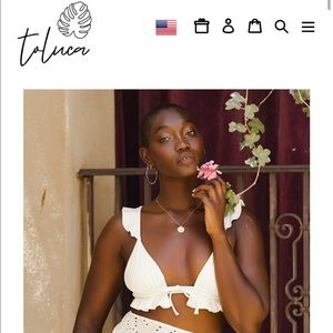 Ivory micro waffle swimsuit